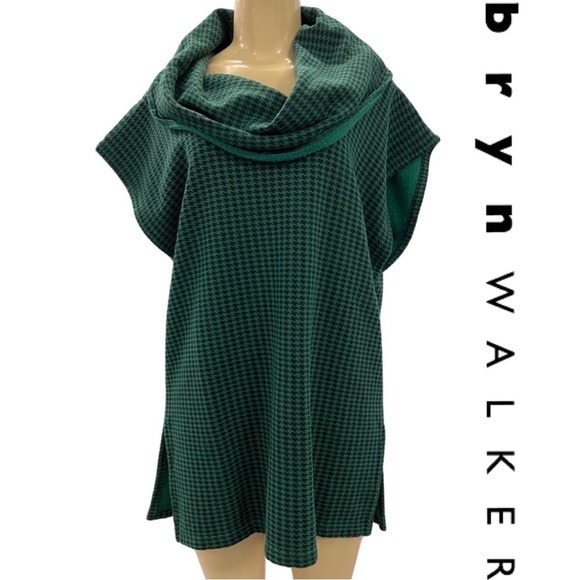 NWT $184 Bryn Walker Houndstooth Inlet Cowl Neck Tunic Multiple Sizes - Picture 10 of 10